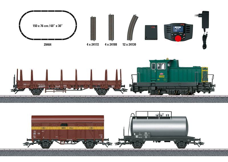 Märklin Digital-Startpackung "Belgischer Güterzug mit Serie 8000" Fabrikpreis