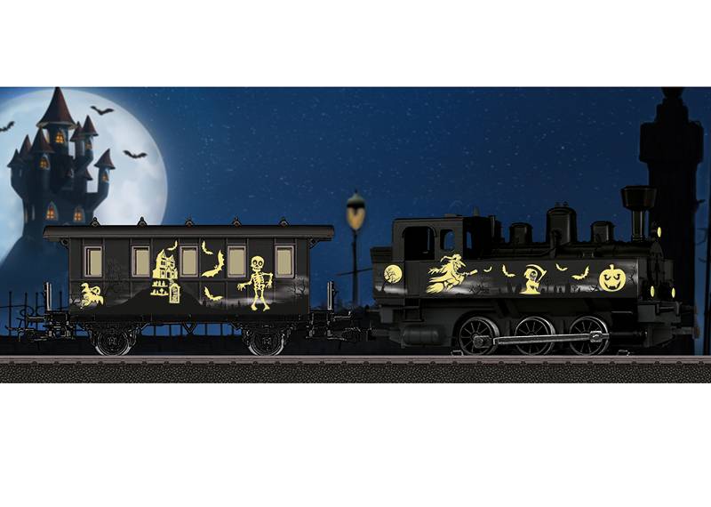 Märklin Märklin Start up - Dampflokomotive Halloween - Glow in the Dark Heißer Verkauf