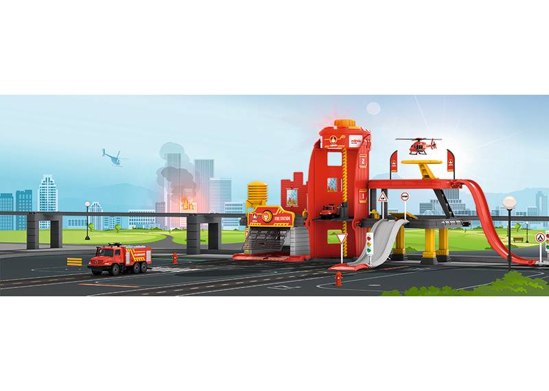 Märklin Märklin my world - Feuerwehr Station mit Licht- und Soundfunktion Heißer Verkauf