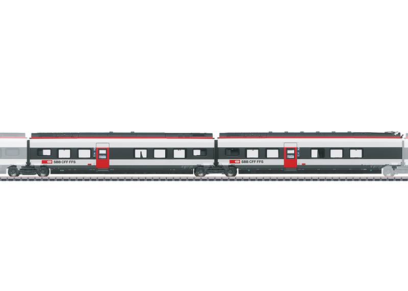 Märklin Ergänzungswagen-Set 2 zum RABe 501 Giruno JETZT KAUFEN