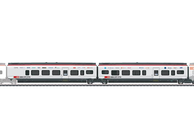 Märklin Ergänzungswagen-Set 2 zum RABe 501 Giruno Letzter Tag