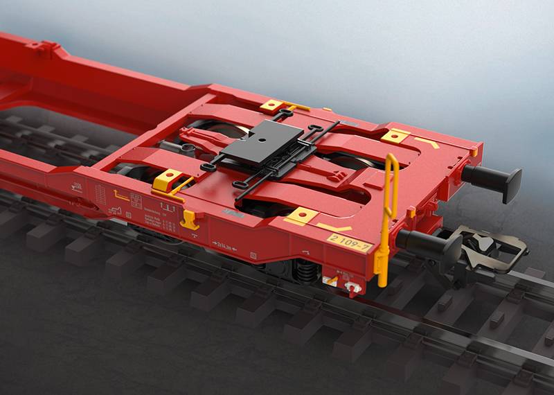 Märklin Doppel-Taschenwagen Sdggmrss 738 Lagerräumung
