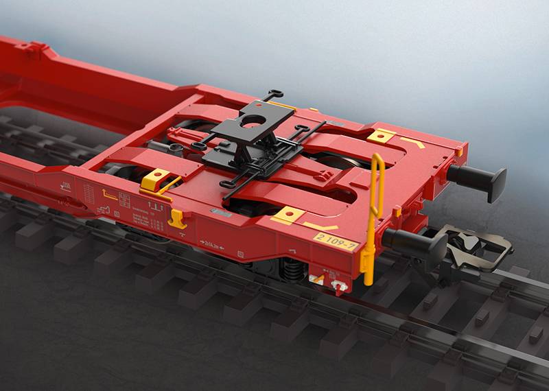 Märklin Doppel-Taschenwagen Sdggmrss 738 Lagerräumung