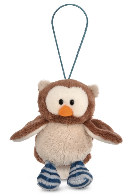 NICI Wendekuscheltier Eule Oscar blau mit Loop NICI GREEN Blitzangebot