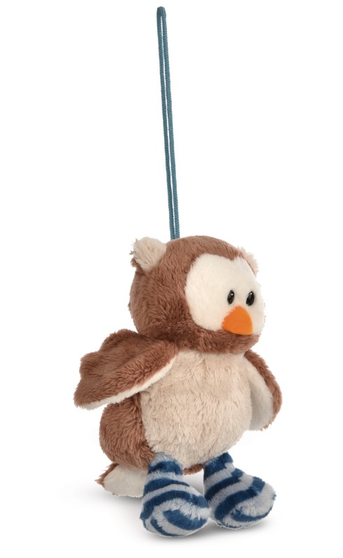 NICI Wendekuscheltier Eule Oscar blau mit Loop NICI GREEN Blitzangebot