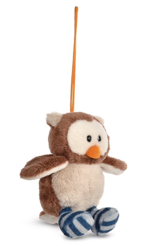 NICI Wendekuscheltier Eule Oscar gelb mit Loop NICI GREEN Große Rabatte