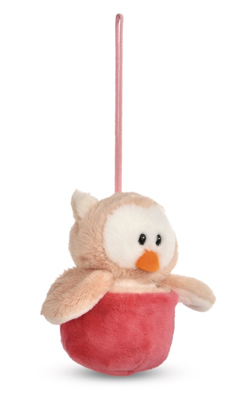 NICI Wendekuscheltier Eule Owluna rosa mit Loop NICI GREEN Kauf eins, bekomm eins gratis