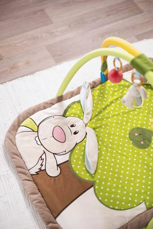NICI 3-D Activity-Decke Hase und Eule mit Spielkissen und Spielbogen Sonderangebote