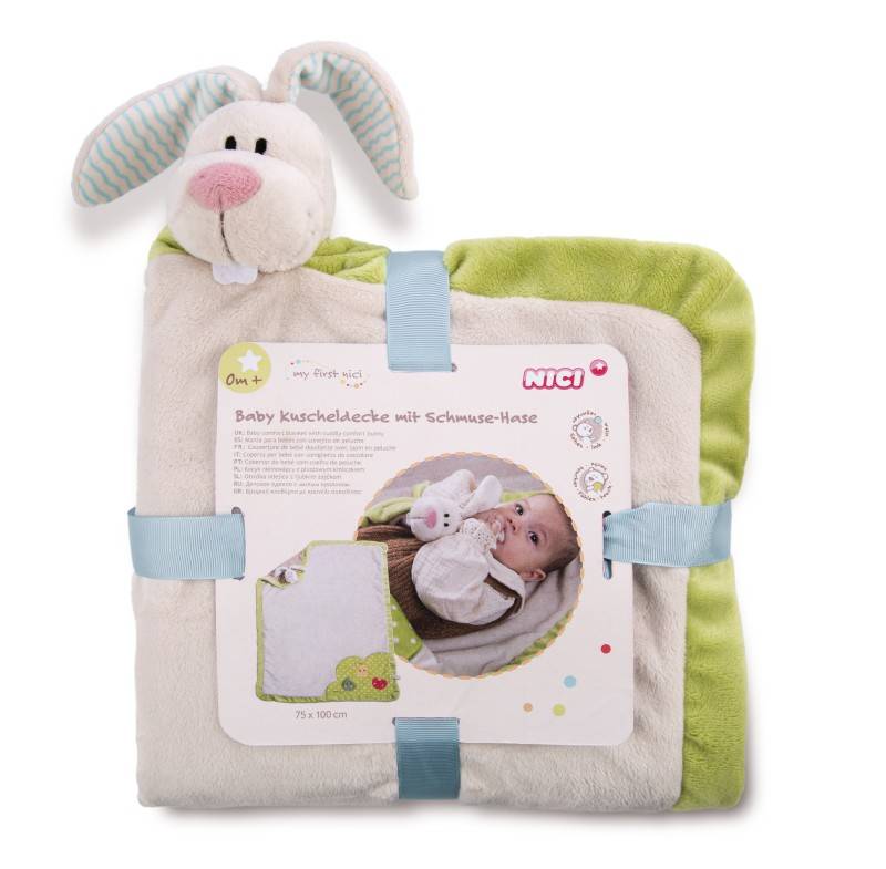 NICI Baby Kuscheldecke mit Schmuse-Hase Preisnachlass