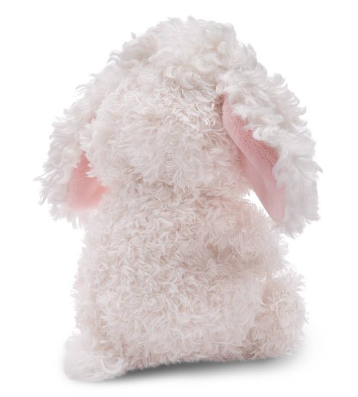NICI Kuscheltier Sleeping Pets weißer Pudel 12cm im Körbchen NICI GREEN Lagerräumung