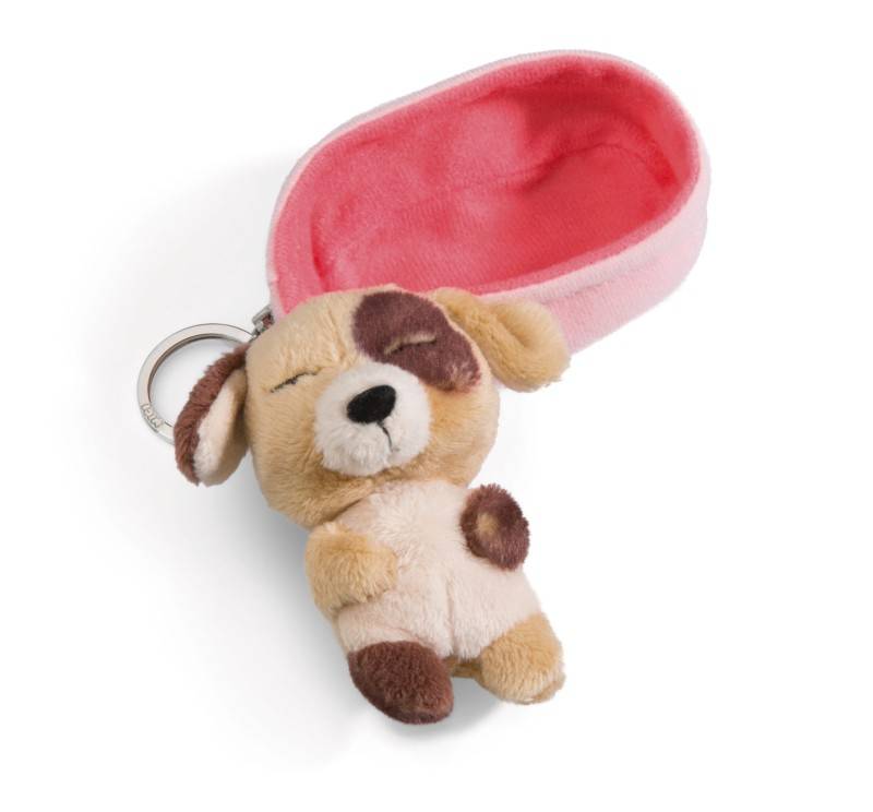 NICI Schlüsselanhänger Sleeping Pets Hund dreifarbig Blitzangebot