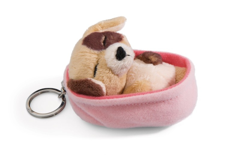 NICI Schlüsselanhänger Sleeping Pets Hund dreifarbig Blitzangebot