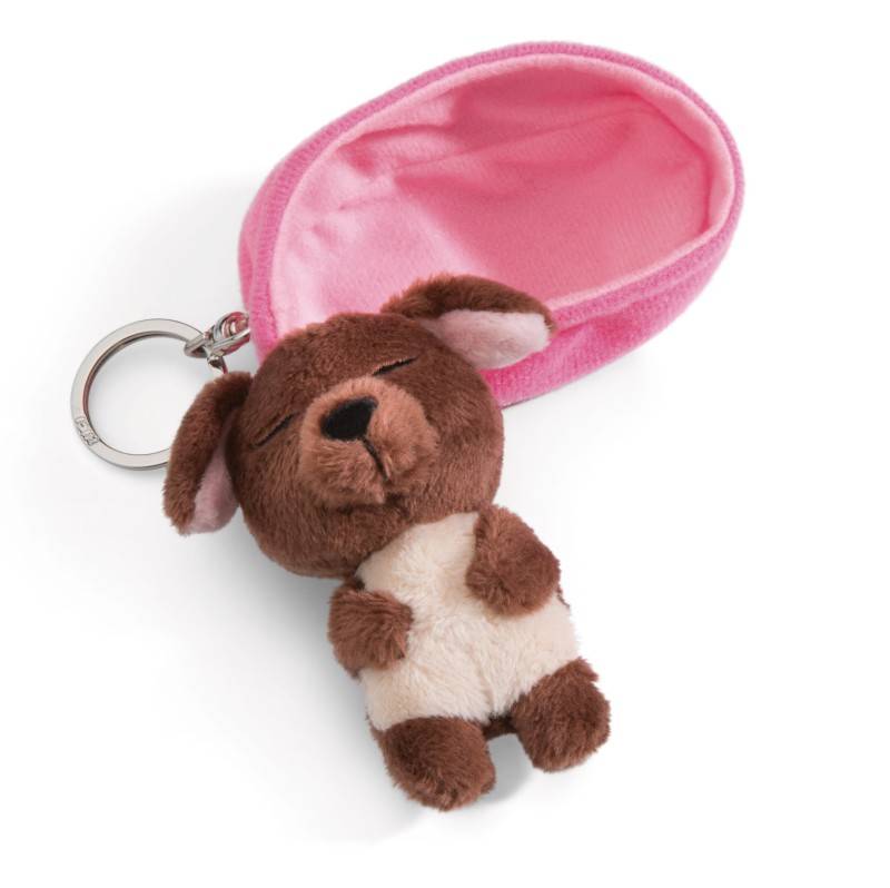 NICI Schlüsselanhänger Sleeping Pets Hund braun Große Rabatte