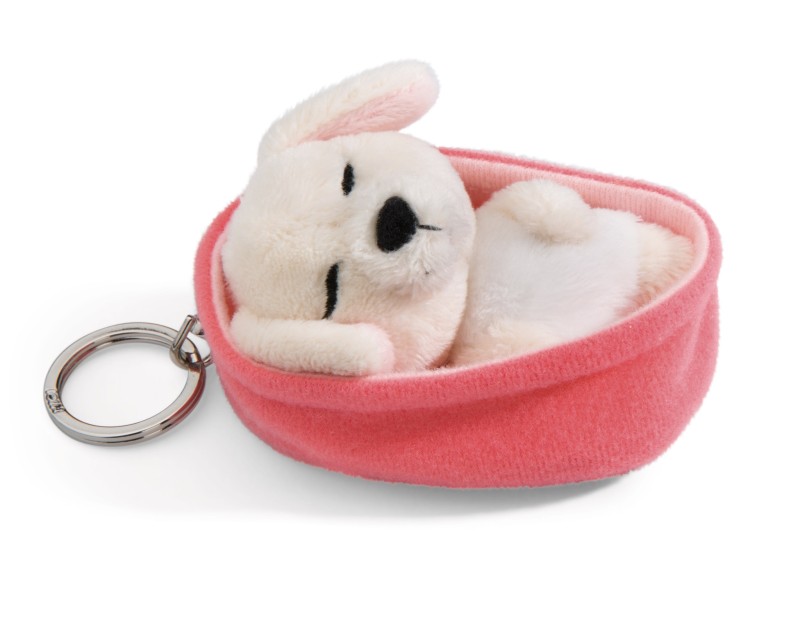 NICI Schlüsselanhänger Sleeping Pets Hund creme Bestseller