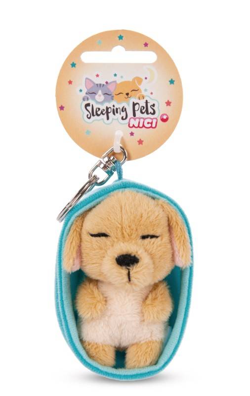NICI Schlüsselanhänger Sleeping Pets Hund karamell Saisonale Angebote