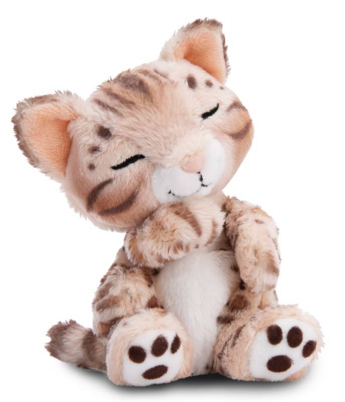 NICI Kuscheltier Sleeping Pets Bengal Katze 12cm im hellgrünen Körbchen NICI GREEN Bis zu 55% Rabatt