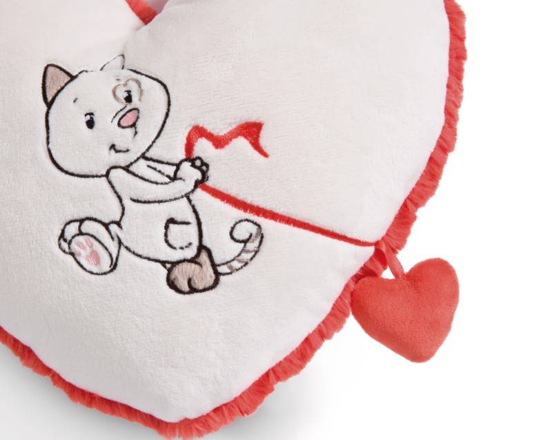 NICI Herzförmiges Kissen Love Katze NICI GREEN Speichern exportieren