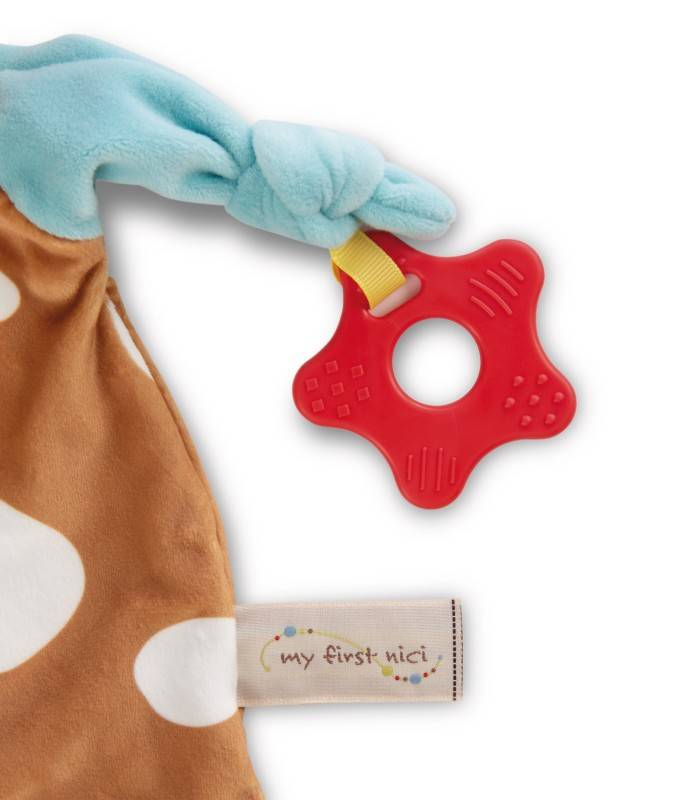 NICI Schmusetuch Kuh mit Beißring und Schnullerbefestigung Fabrikpreis