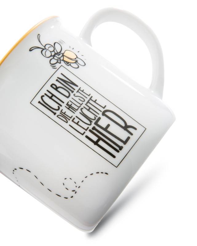 NICI Porzellantasse metallic "Ich bin die hellste Leuchte hier" Weihnachtsangebot