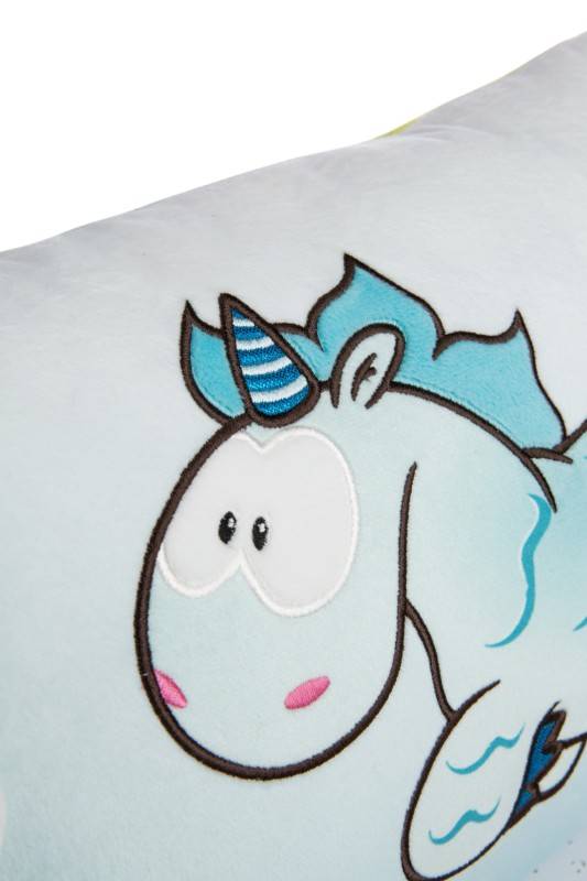 NICI Rechteckiges Kissen Einhorn Aquario NICI GREEN Blitzangebot