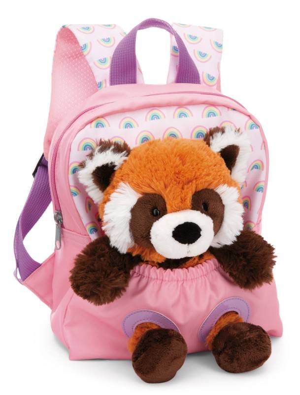 NICI Rucksack mit Roter Panda Plüschtier