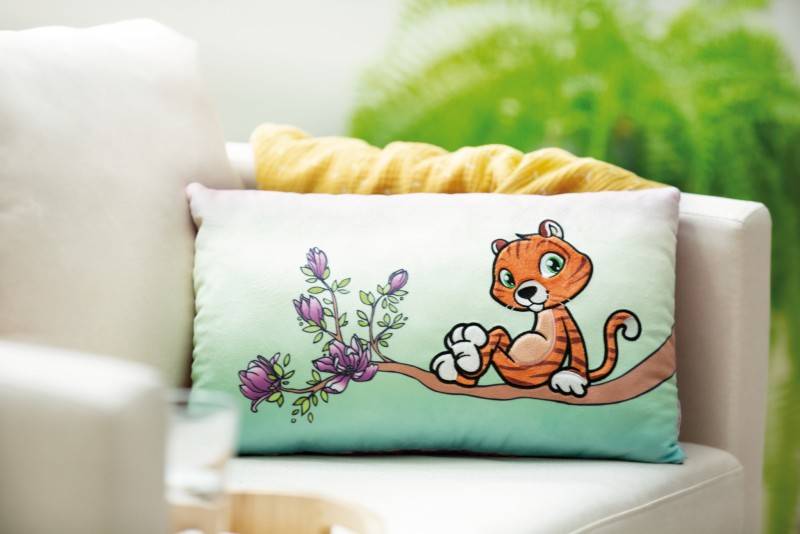 NICI Rechteckiges Kissen Tiger Mandarina NICI GREEN Online Shopping