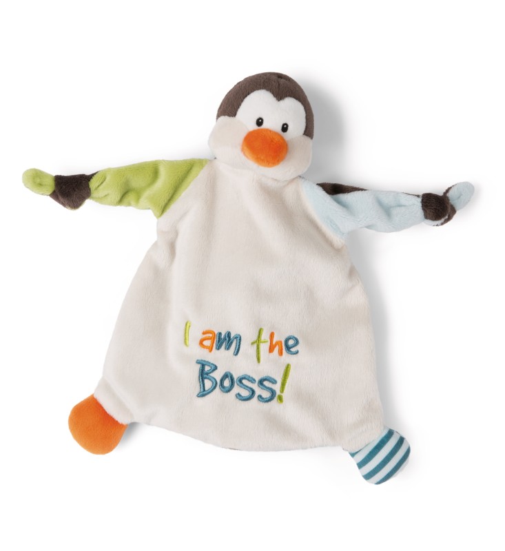 NICI Schmusetuch Pinguin "I am the Boss"