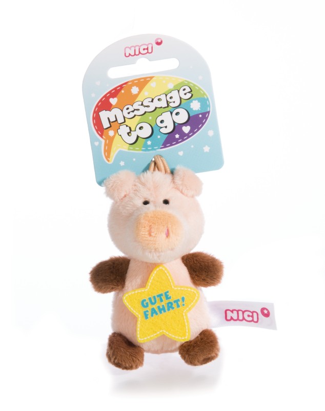 NICI Anhänger Schwein "Gute Fahrt" Rabatte dieses Monats