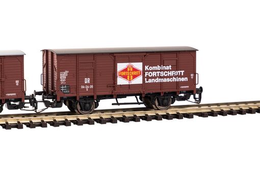 Piko TT 2er Set Gedeckter Güterwagen G02 DR III "Fortschritt" Artikelnummer: 47033 Nur für heute