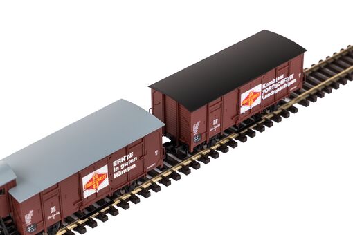 Piko TT 2er Set Gedeckter Güterwagen G02 DR III "Fortschritt" Artikelnummer: 47033 Nur für heute