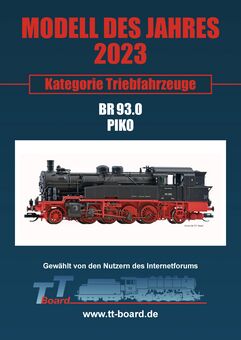 Piko TT Dampflok BR 93.0 DR III Artikelnummer: 47130 Speichern exportieren