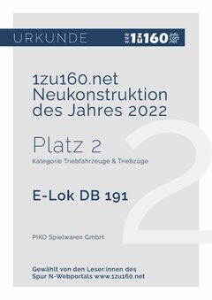 Piko N E-Lok BR 191 DB IV Artikelnummer: 40540 Rabatt
