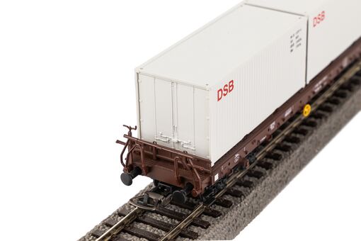 Piko Containerwagen Rs DSB IV mit 3x 20' Containern DSB Artikelnummer: 24527 Saisonschlussverkauf