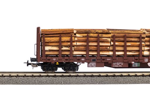Piko Stammholztransportwagen Roos-t642 mit Holzladung RSBG VI Artikelnummer: 24610 Jubiläumsangebot