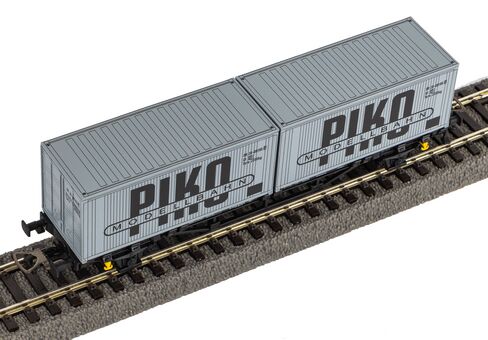Piko Containertragwagen DR IV 2 x 20' Container "VEB PIKO" Artikelnummer: 27709 Fabrikpreis