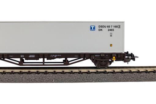 Piko Containertragwagen Lgjs DSB V beladen mit 40' Container DSB Artikelnummer: 27720 VIP-Rabatte