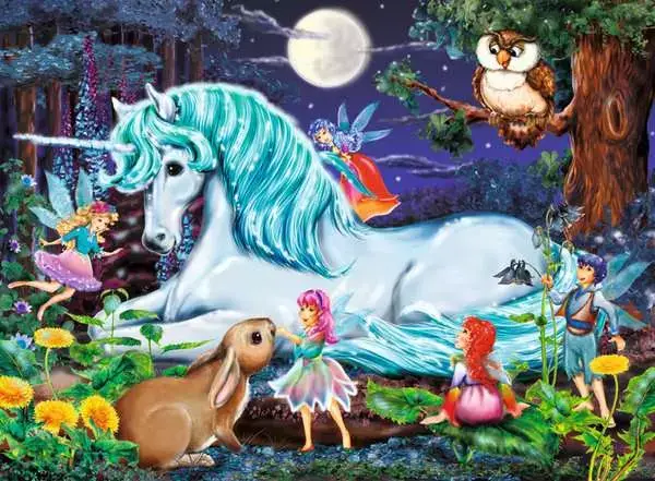 Ravensberger Matratzen Kinderpuzzle ab 6 Jahren - Im Zauberwald - 100 Teile Super Sparpreis