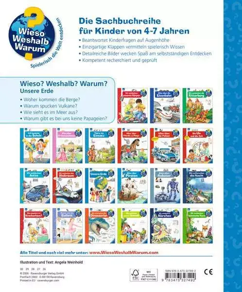 Ravensberger Matratzen Ravensburger Wieso? Weshalb? Warum?, Band 36: Unsere Erde Begrenzt auf 3 Tage