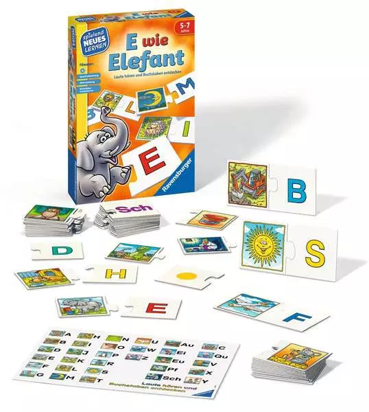Ravensberger Matratzen E wie Elefant - Kinderspiel ab 5 Jahren Speichern exportieren