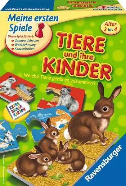 Ravensberger Matratzen Tiere und ihre Kinder - Kinderspiel ab 2 Jahren Outlet
