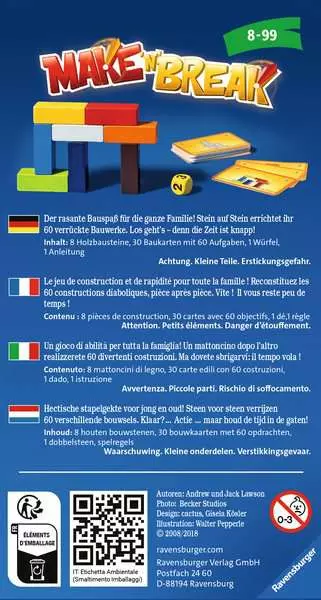 Ravensberger Matratzen Make 'n' Break - Reisespiel ab 8 Jahren Fabrikverkauf