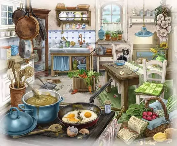 Ravensberger Matratzen Puzzle 99 Teile - Im Gutshaus Küche Fabrik Onlineshop