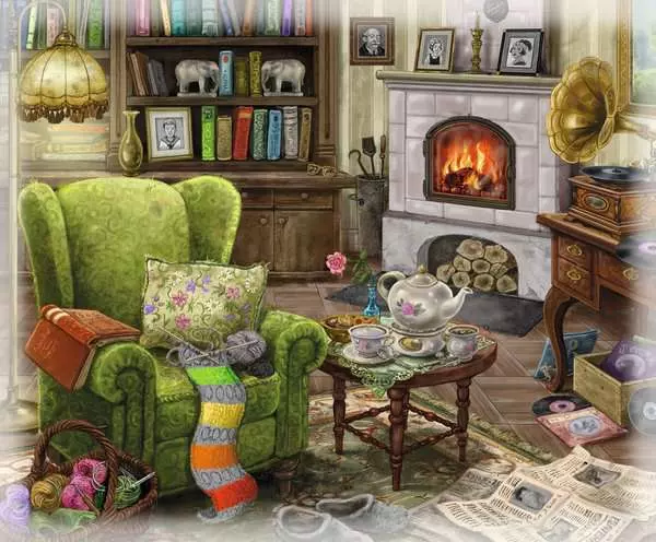 Ravensberger Matratzen Puzzle 99 Teile - Im Gutshaus Wohnzimmer Versandkostenfrei