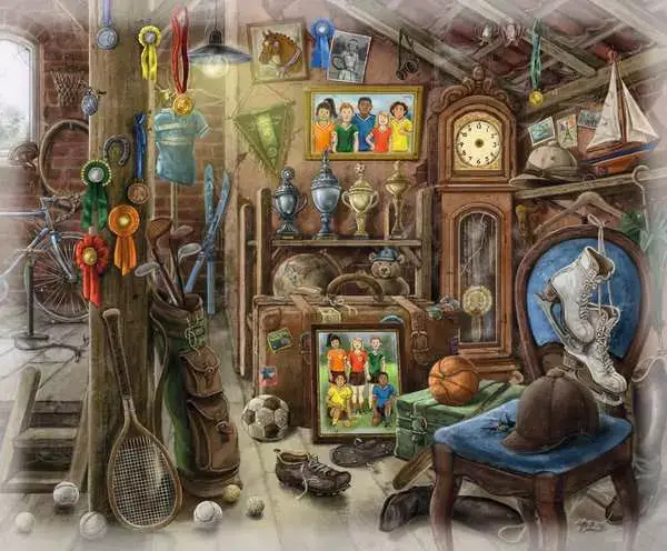 Ravensberger Matratzen Puzzle 99 Teile - Im Gutshaus Dachboden Exklusivangebot