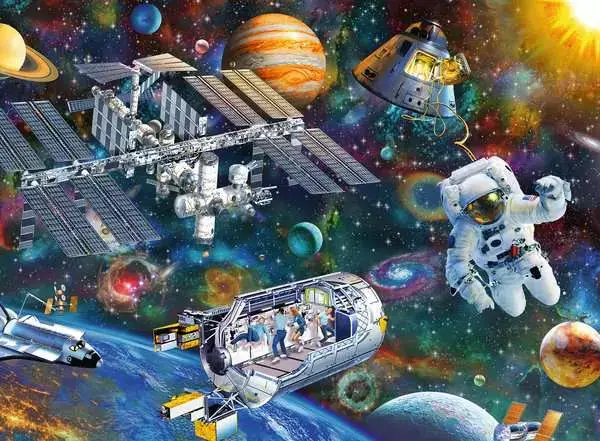 Ravensberger Matratzen Kinderpuzzle ab 8 Jahren - Expedition Weltraum - 200 Teile Weihnachtsangebot