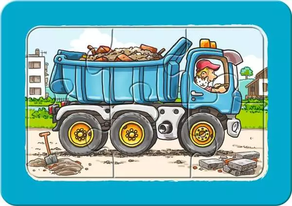 Ravensberger Matratzen Kinderpuzzle ab 2 Jahren - Bagger, Traktor und Kipplader - 6 Teile Muttertagsangebot