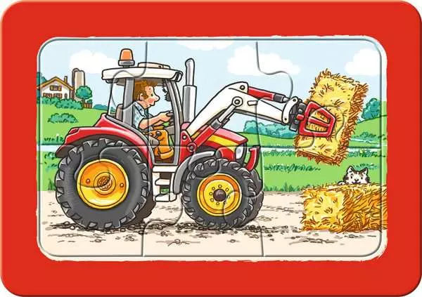 Ravensberger Matratzen Kinderpuzzle ab 2 Jahren - Bagger, Traktor und Kipplader - 6 Teile Muttertagsangebot