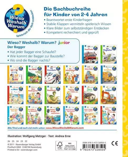 Ravensberger Matratzen Ravensburger Wieso? Weshalb? Warum? junior, Band 38: Der Bagger Exklusive Angebote