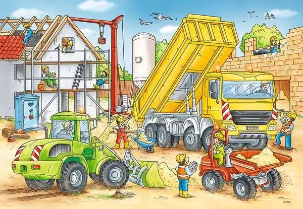 Ravensberger Matratzen Kinderpuzzle ab 4 Jahren - Viel zu tun auf der Baustelle - 24 Teile Letzte 2 Tage