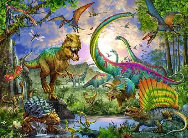 Ravensberger Matratzen Kinderpuzzle ab 8 Jahren - Im Reich der Giganten - 200 Teile Begrenztes Angebot